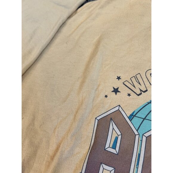 ACDC 1979 Womens LARGE Crewneck Yellow Sweatshirt - Picture 3 of 5